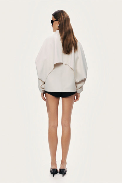 Cropped Batwing Jacket