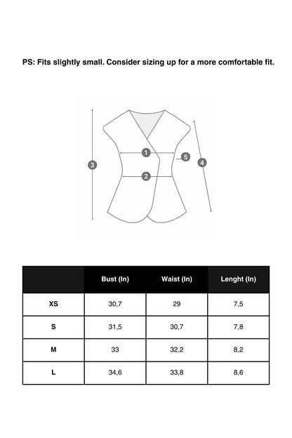 Halter Neck Denim Vest