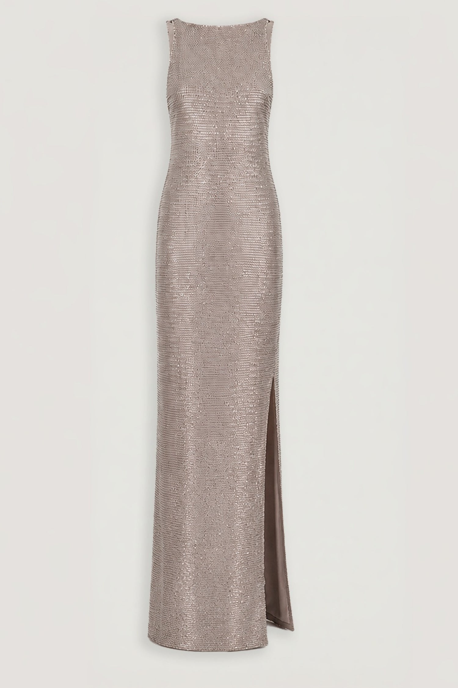 Sequin Open Back Maxi Dress