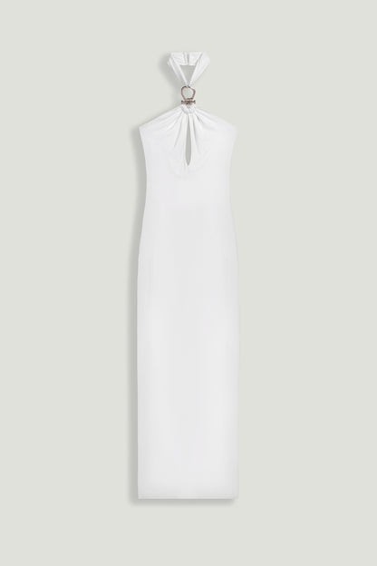 Cut-Out Detail Embellished Maxi Dress