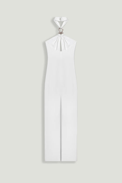 Cut-Out Detail Embellished Maxi Dress