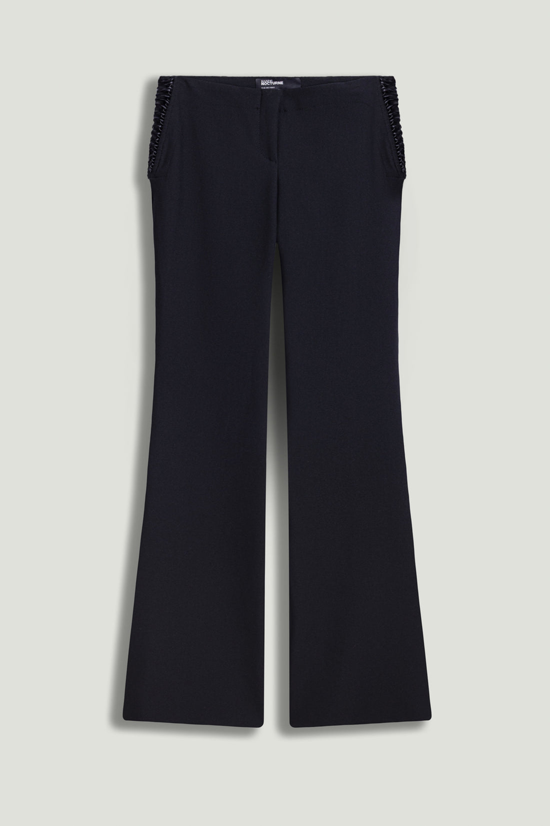 Side-Tie Low-Rise Slim Fit Trousers