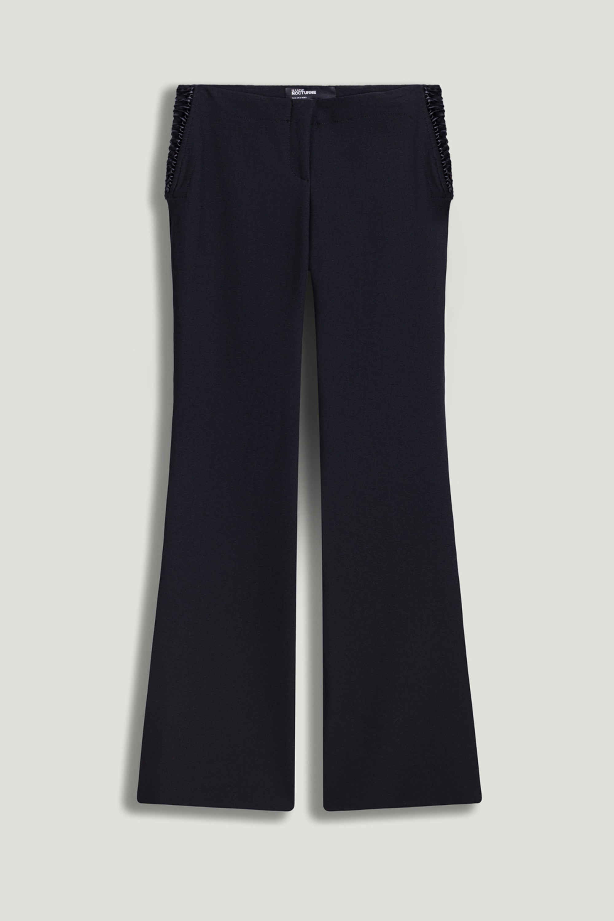 Side-Tie Low-Rise Slim Fit Trousers