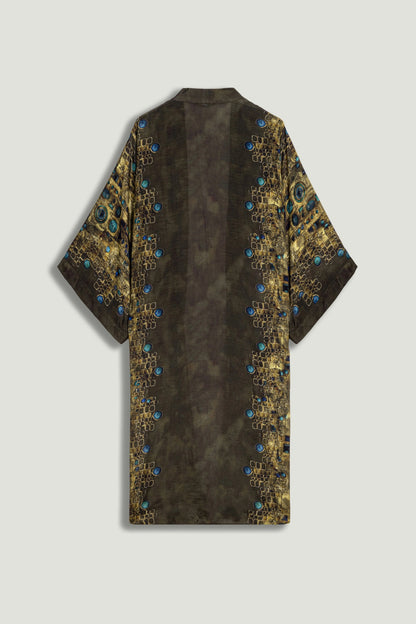 Printed Long Kimono
