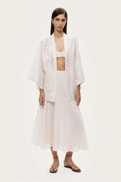 Textured Jacquard Kimono