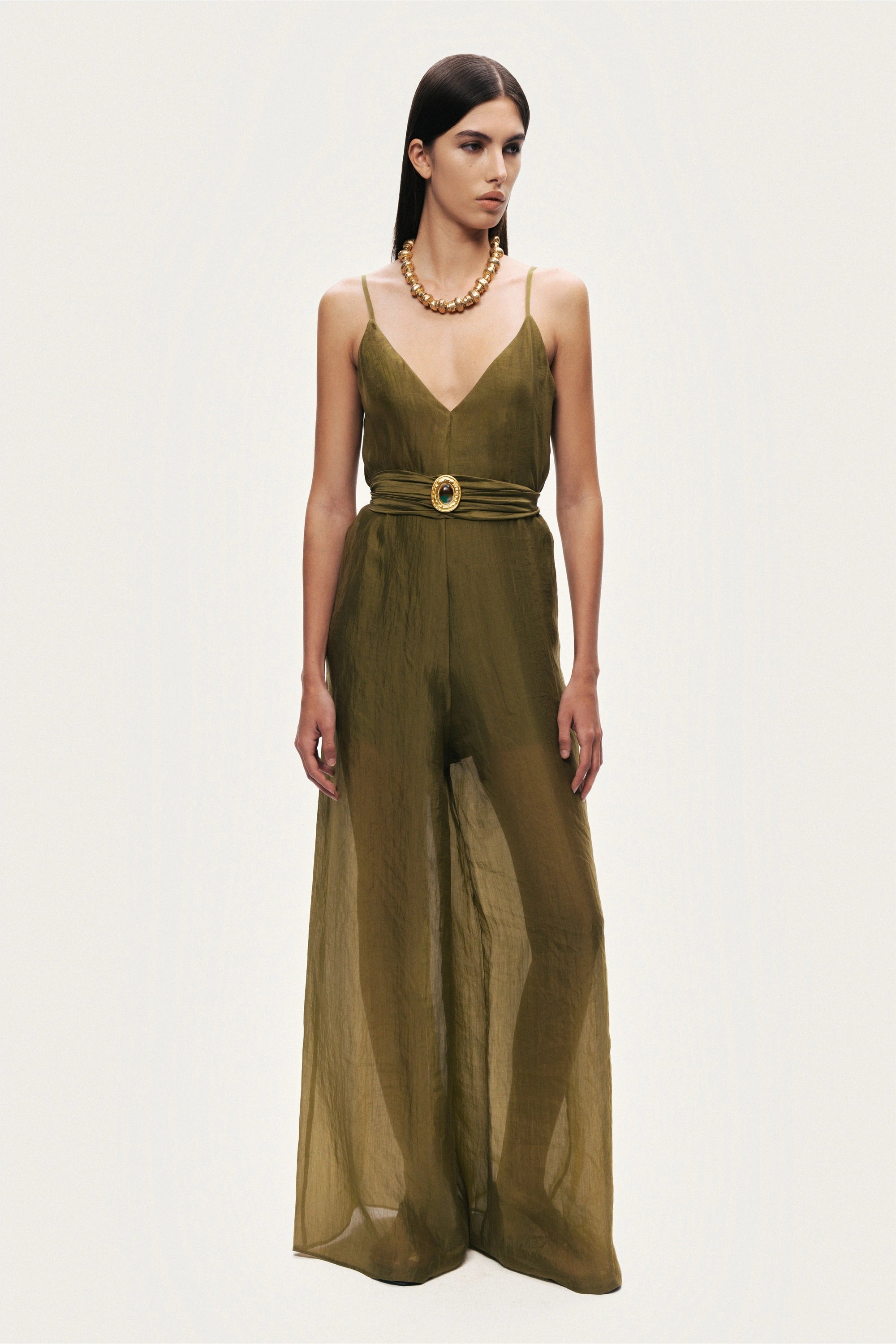 Strappy Wide-Leg Jumpsuit