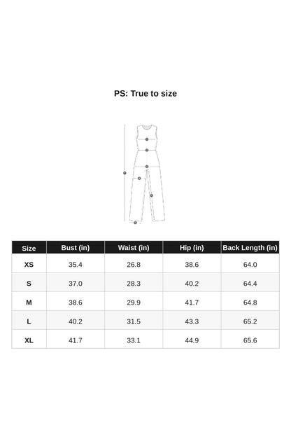 Metal Belt Detail Jumpsuit