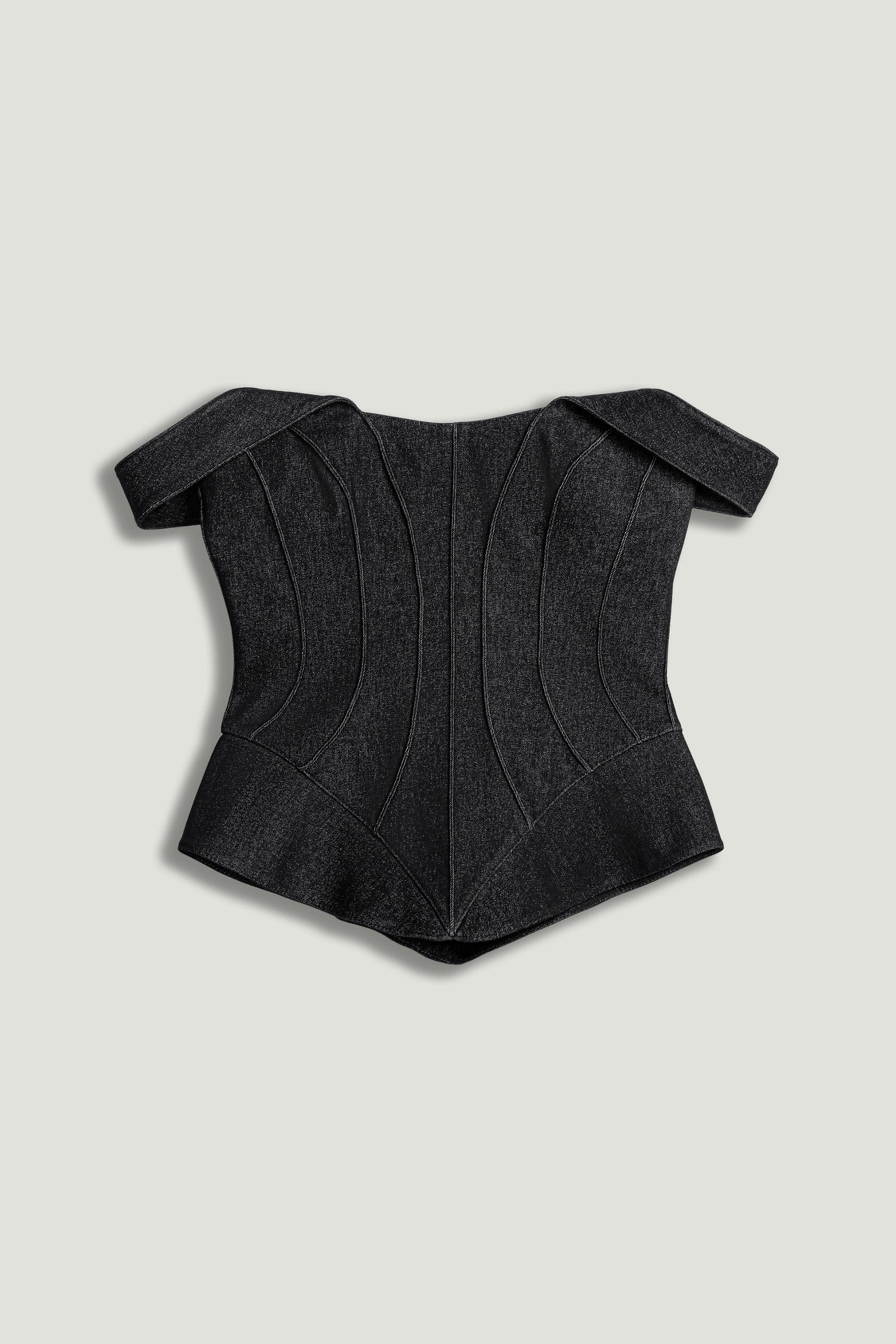 Off-Shoulder Sculpted Bustier