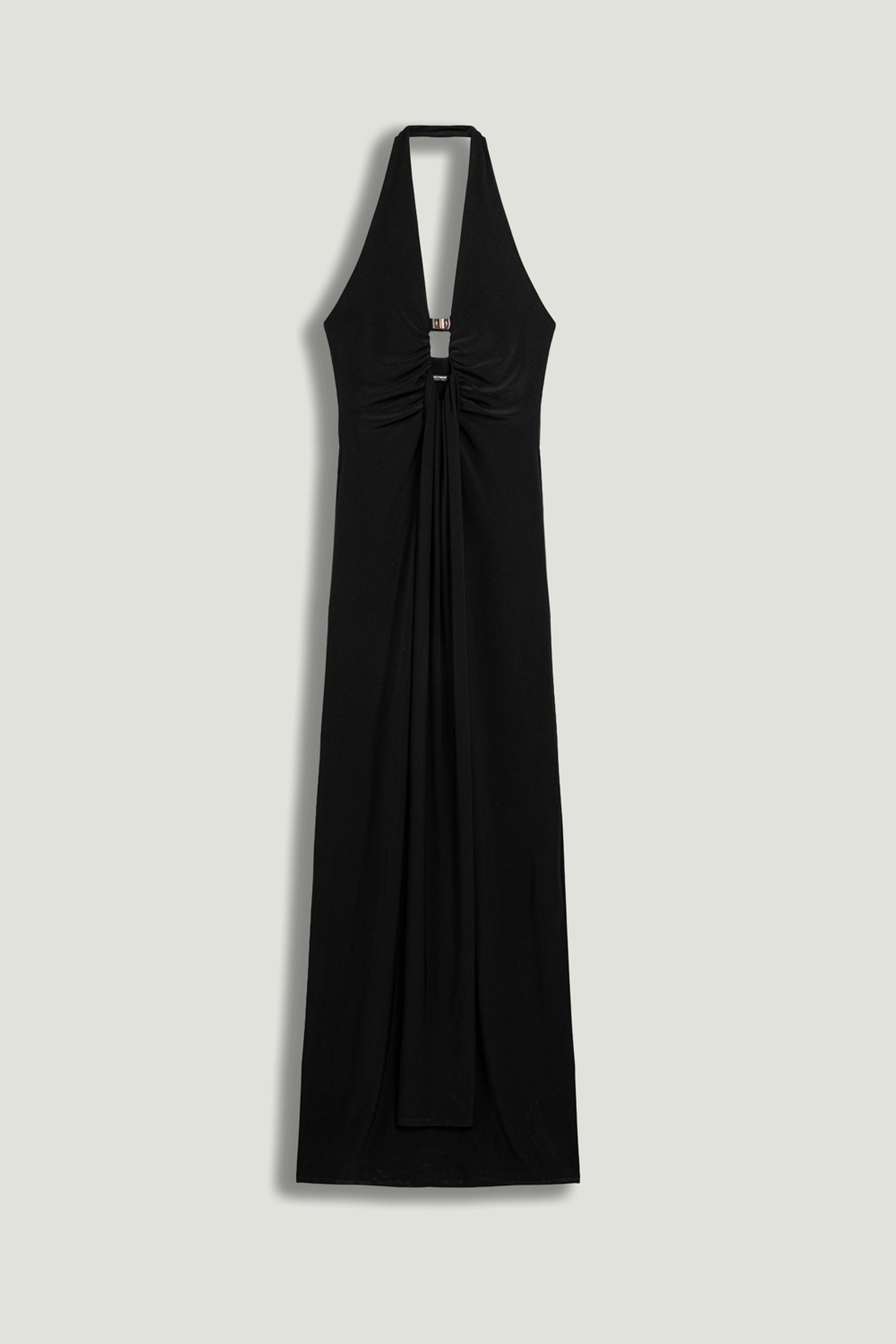 Halter Neck Cut-Out Maxi Dress