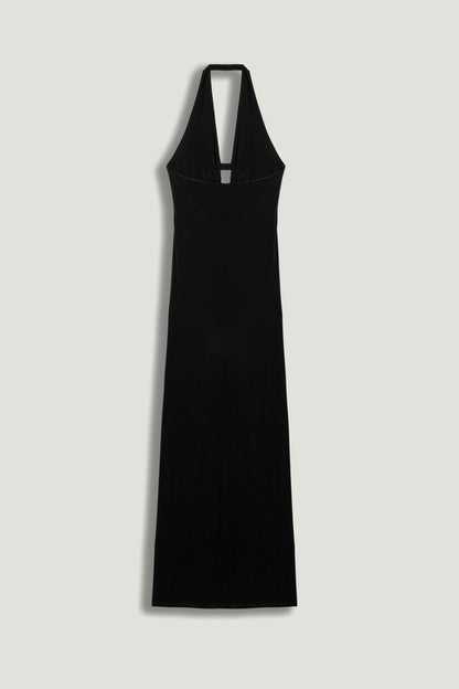 Halter Neck Cut-Out Maxi Dress