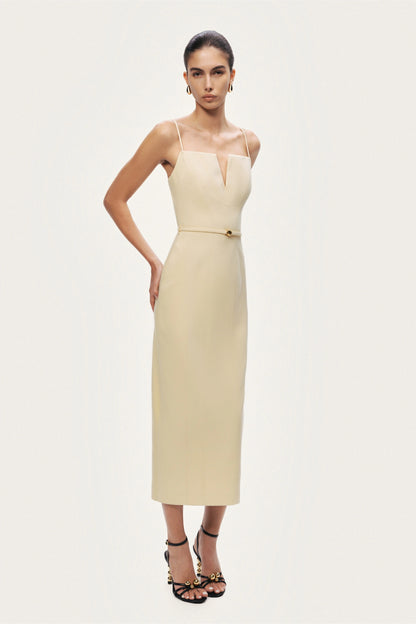 Strappy Belted Midi Dress