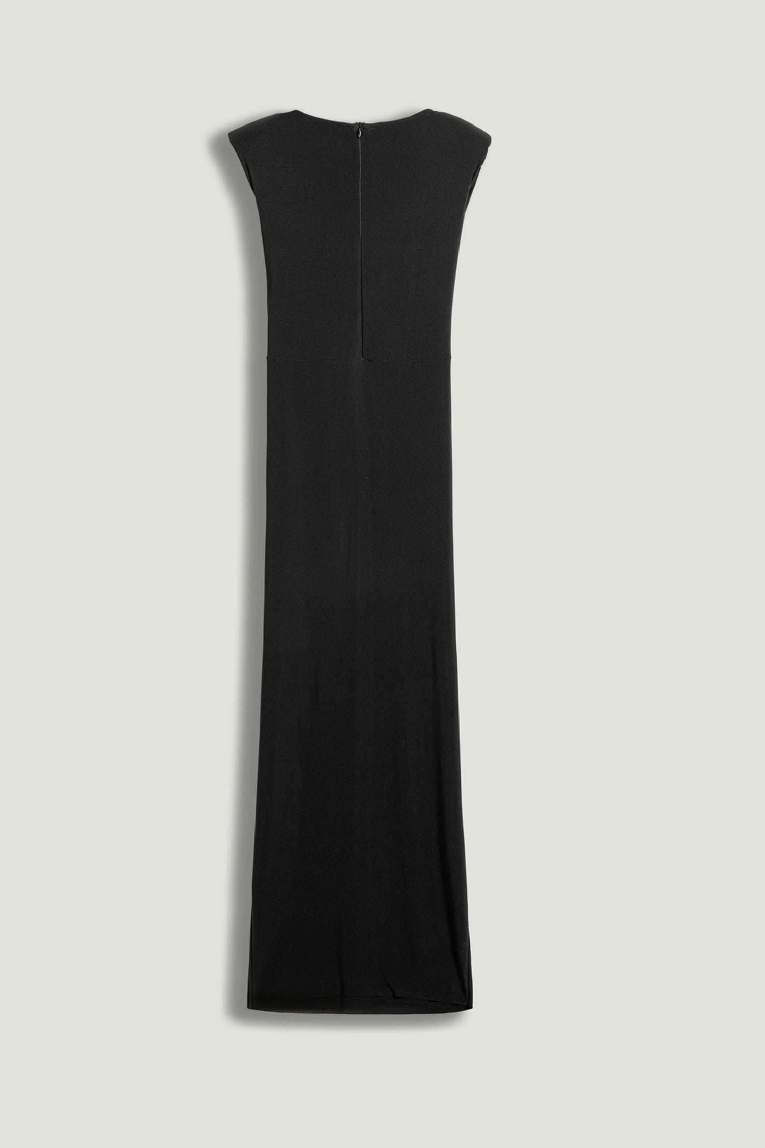 Ruched Side-Slit Maxi Dress