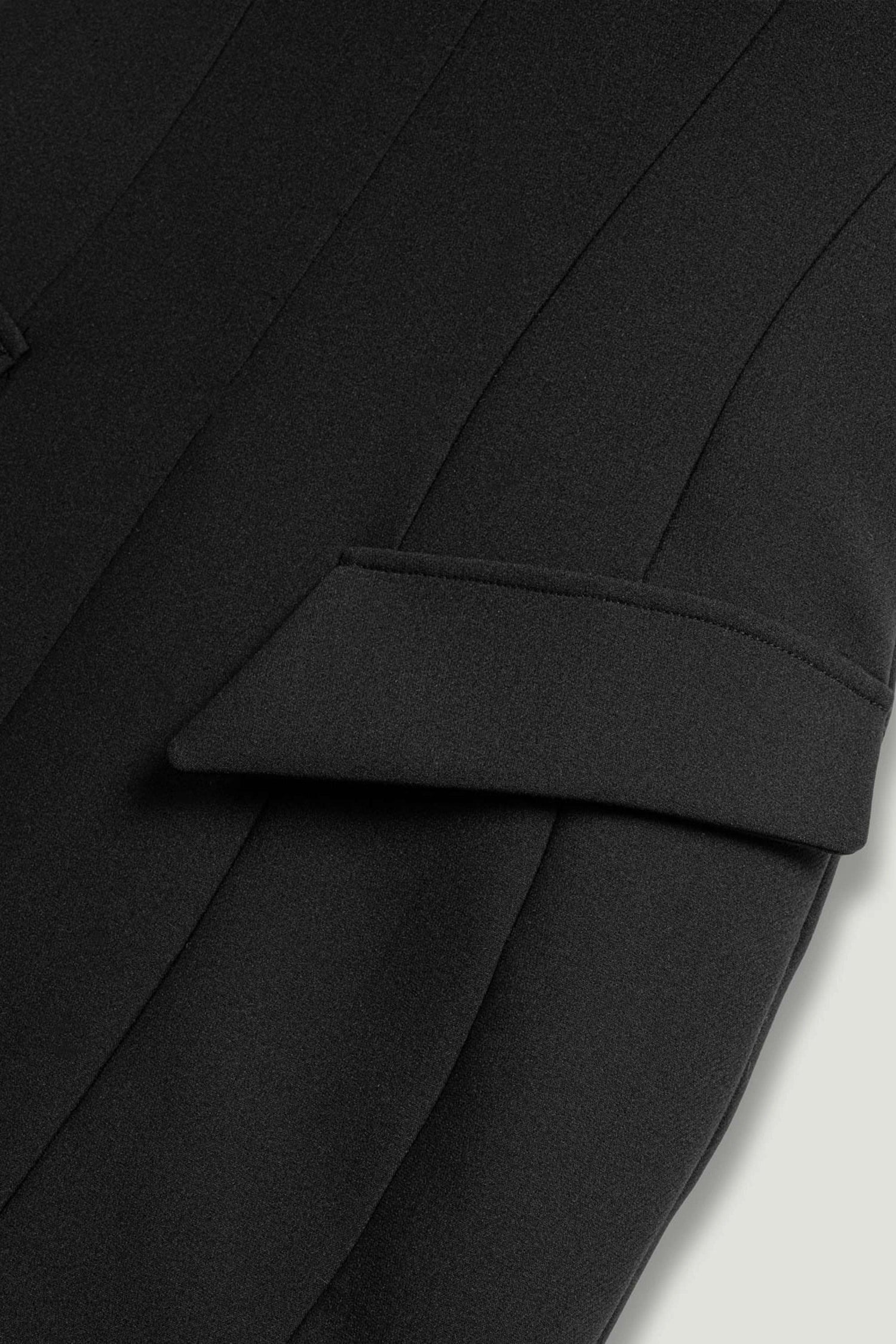 Black Tailored Mini Dress