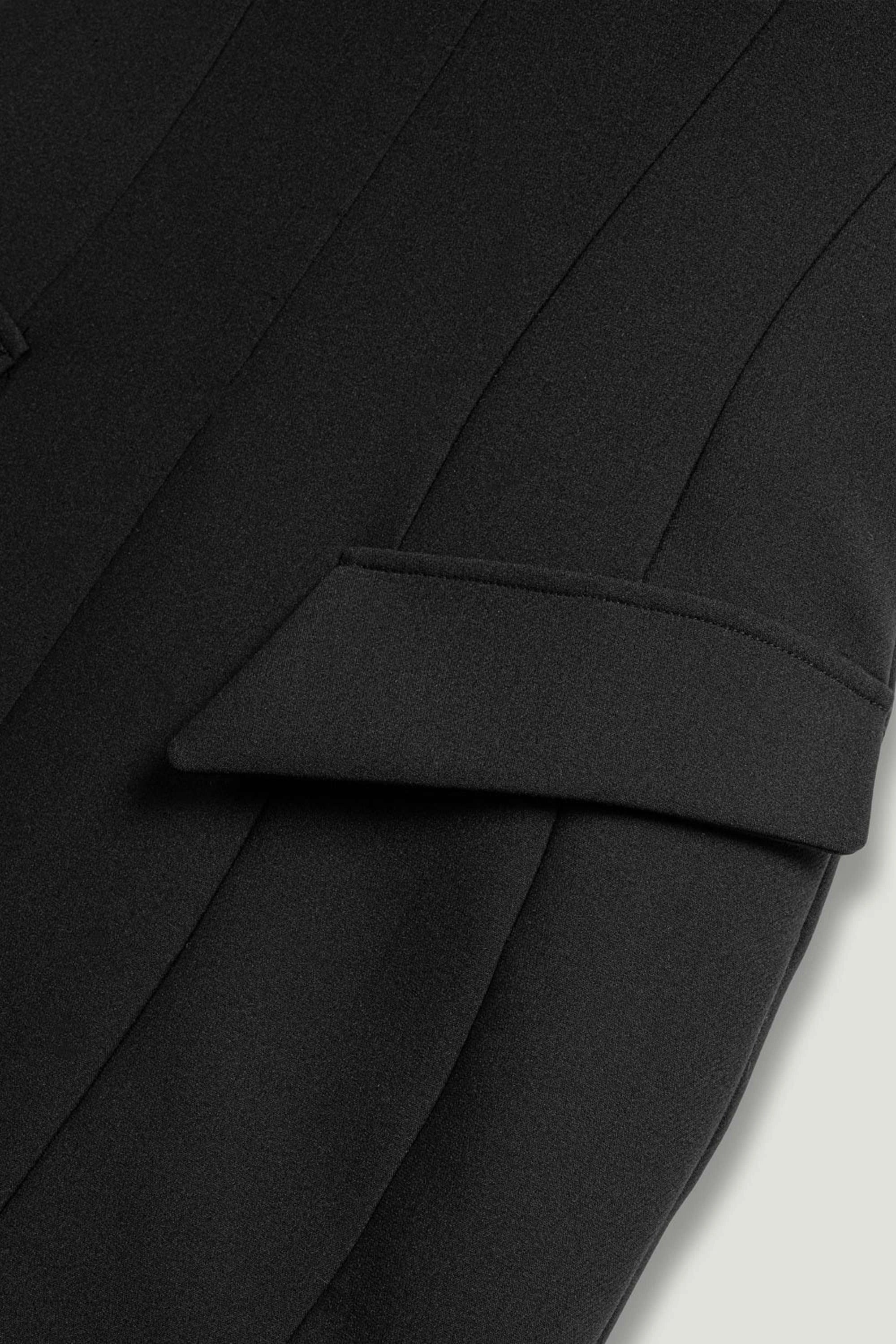 Black Tailored Mini Dress