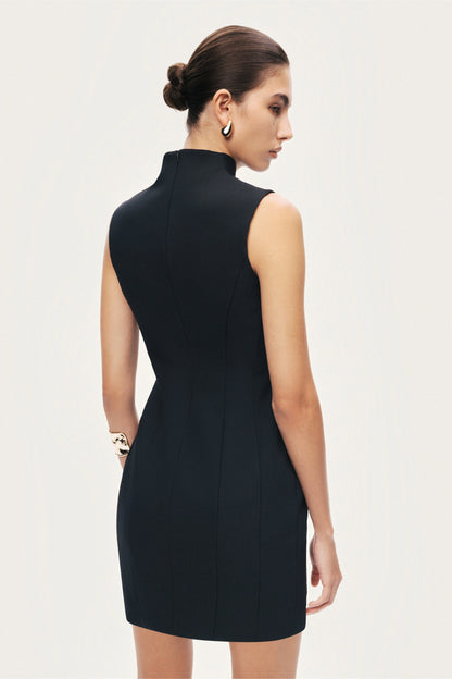 Black Tailored Mini Dress