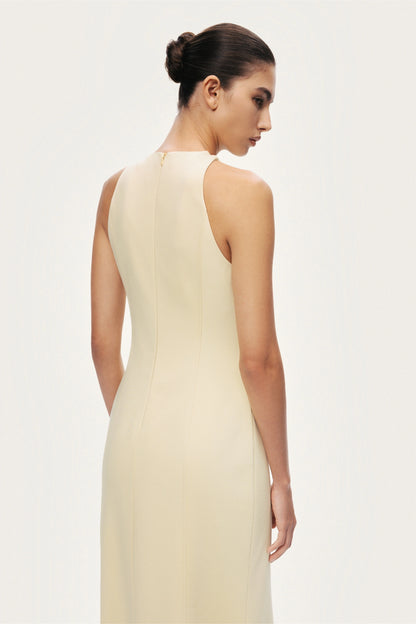 Sleeveless Button-Front Midi Dress