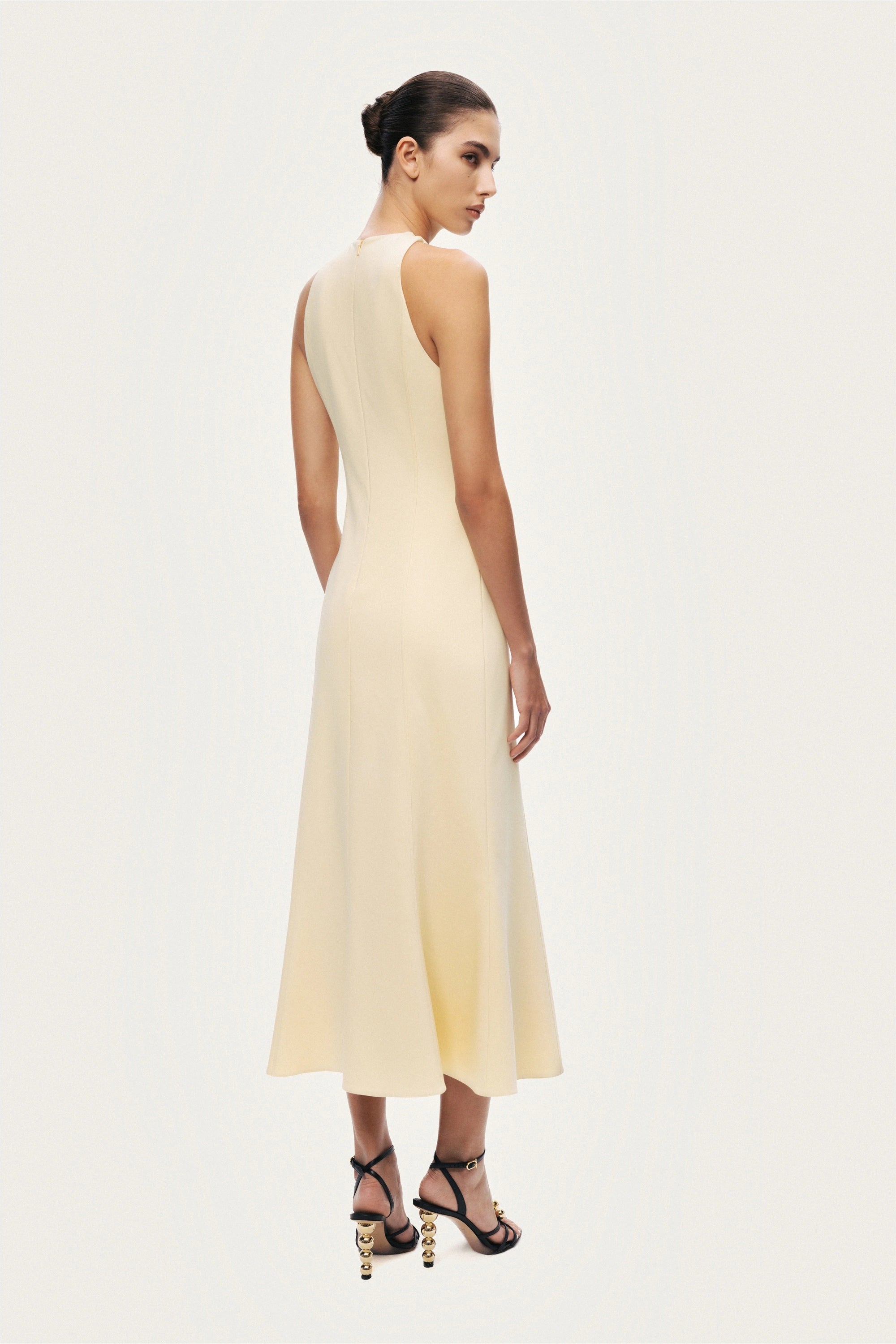 Sleeveless Button-Front Midi Dress