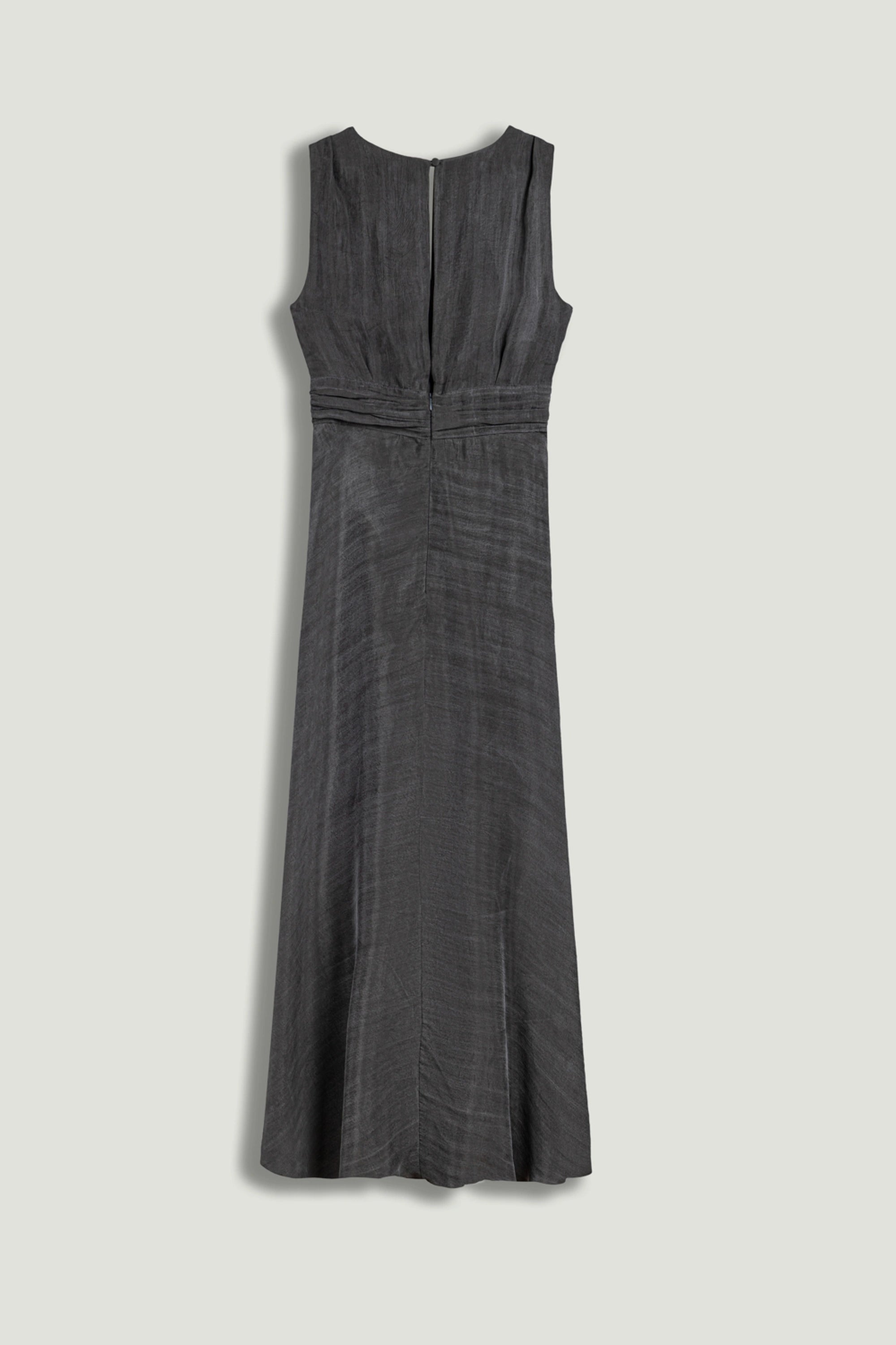 V-Neck Sleeveless Midi Dress