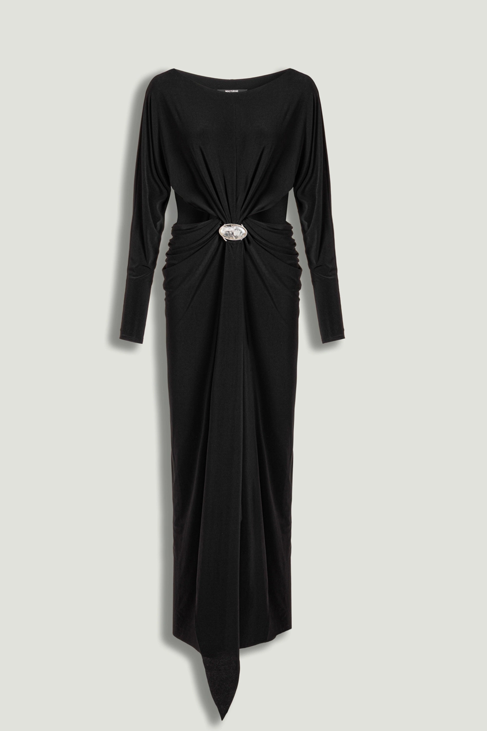 One-Shoulder Cut-Out Maxi Dress