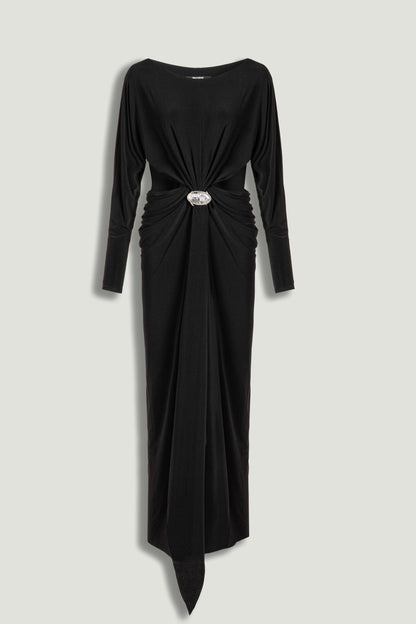 One-Shoulder Cut-Out Maxi Dress