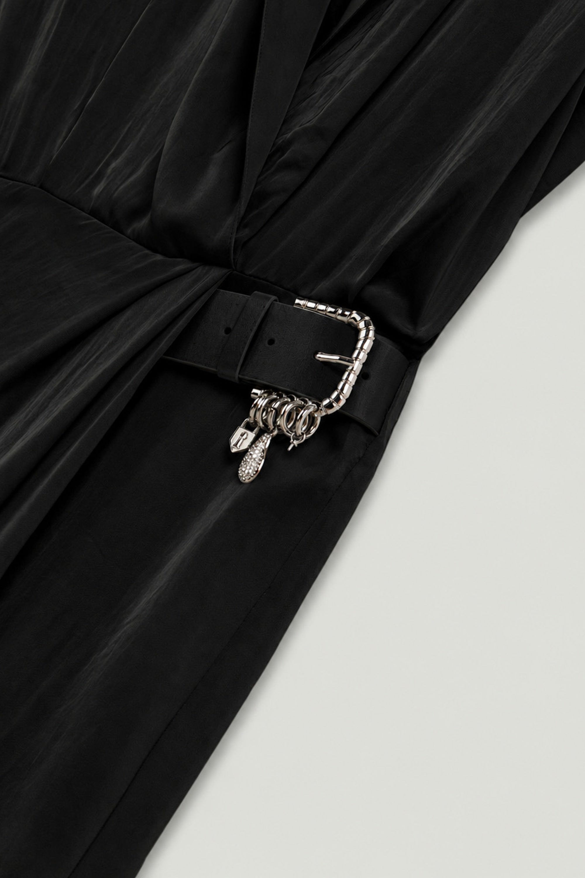 Embellished Belt-Detail Maxi Dress