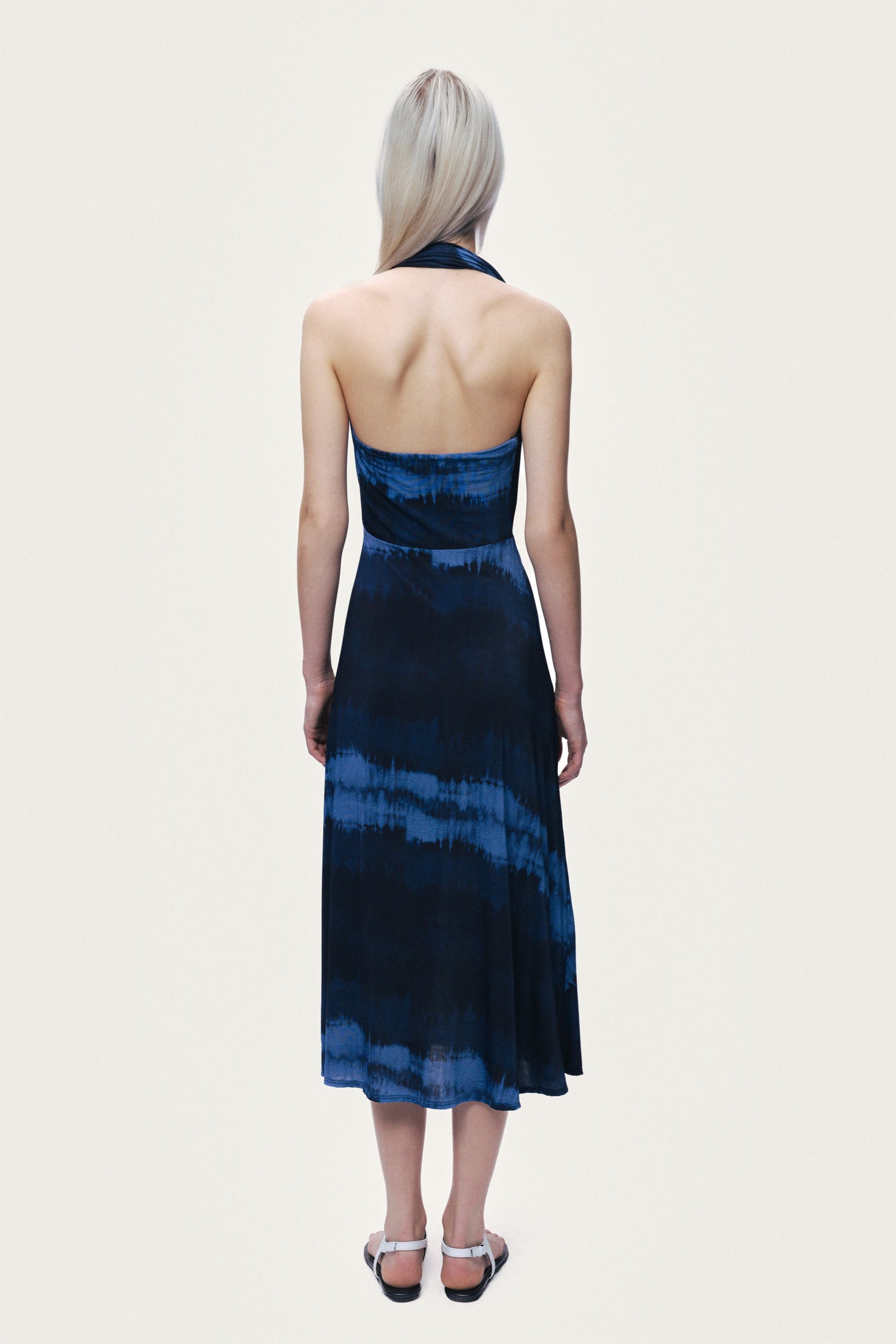 Printed Sleeveless Maxi Dress