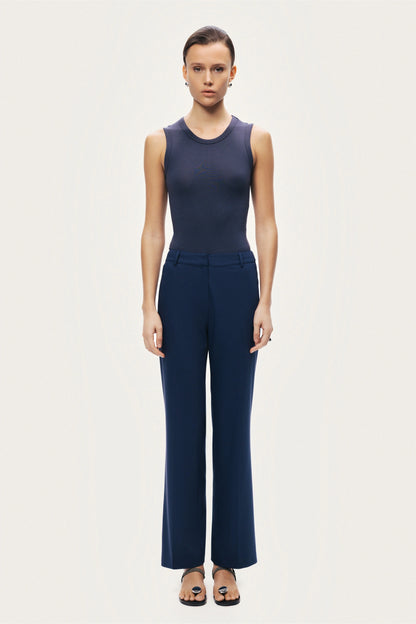 Tailored Straight-Leg Pants