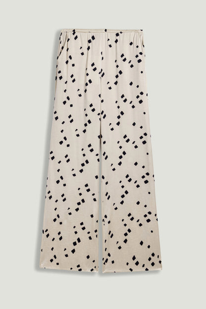 Printed Wide-Leg Pants