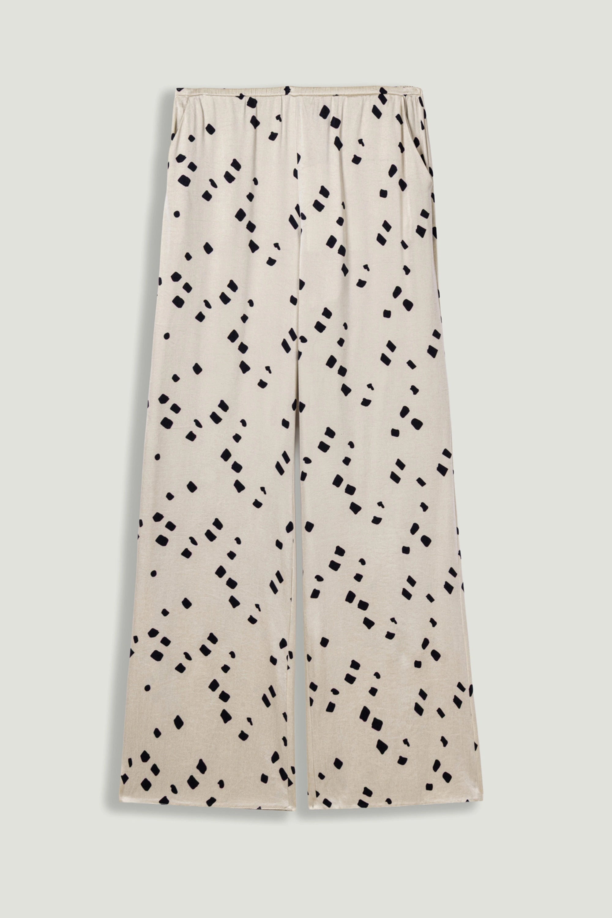 Printed Wide-Leg Pants