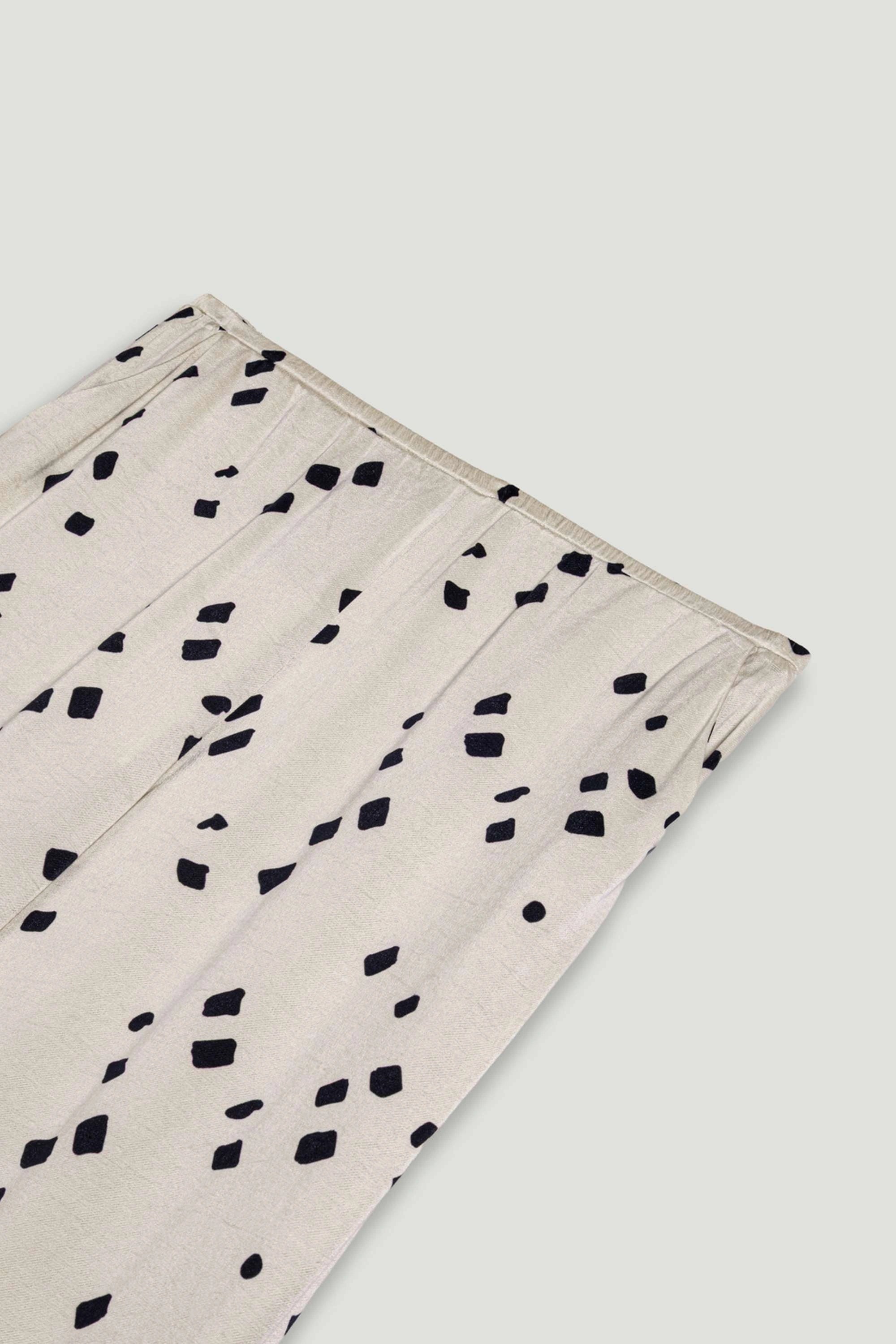 Printed Wide-Leg Pants