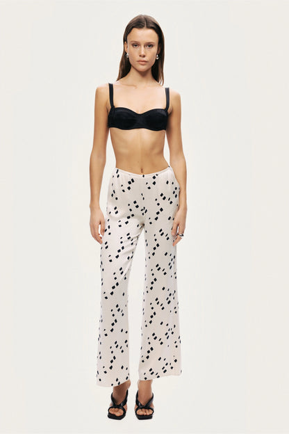 Printed Wide-Leg Pants