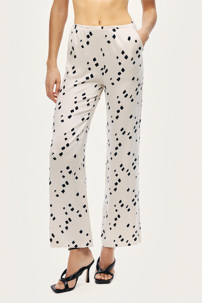 Printed Wide-Leg Pants