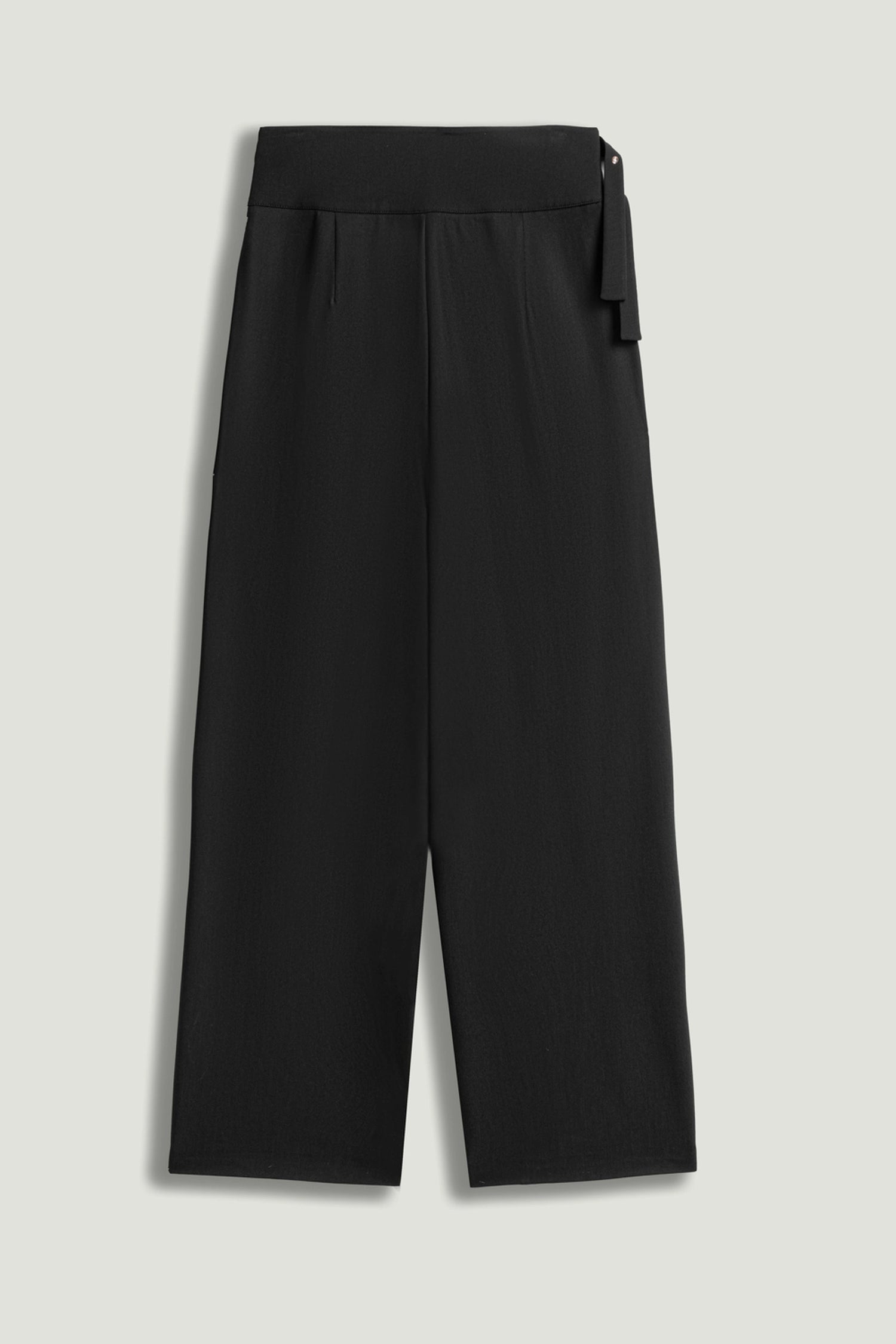 Cut-Out Waist Wide-Leg Pants