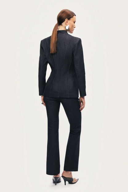 High-Rise Tailored Straight-Leg Pants
