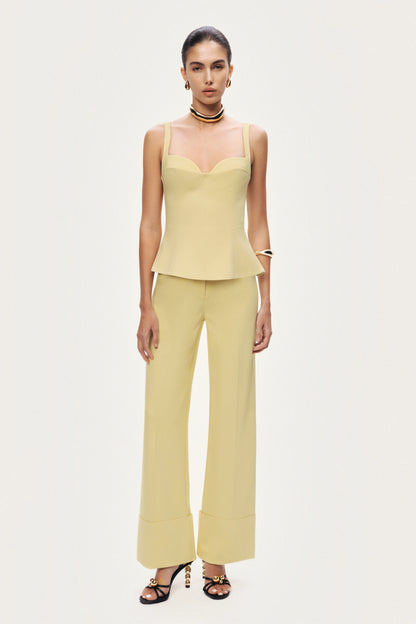 High-Waist Tailored Wide-Leg Pants