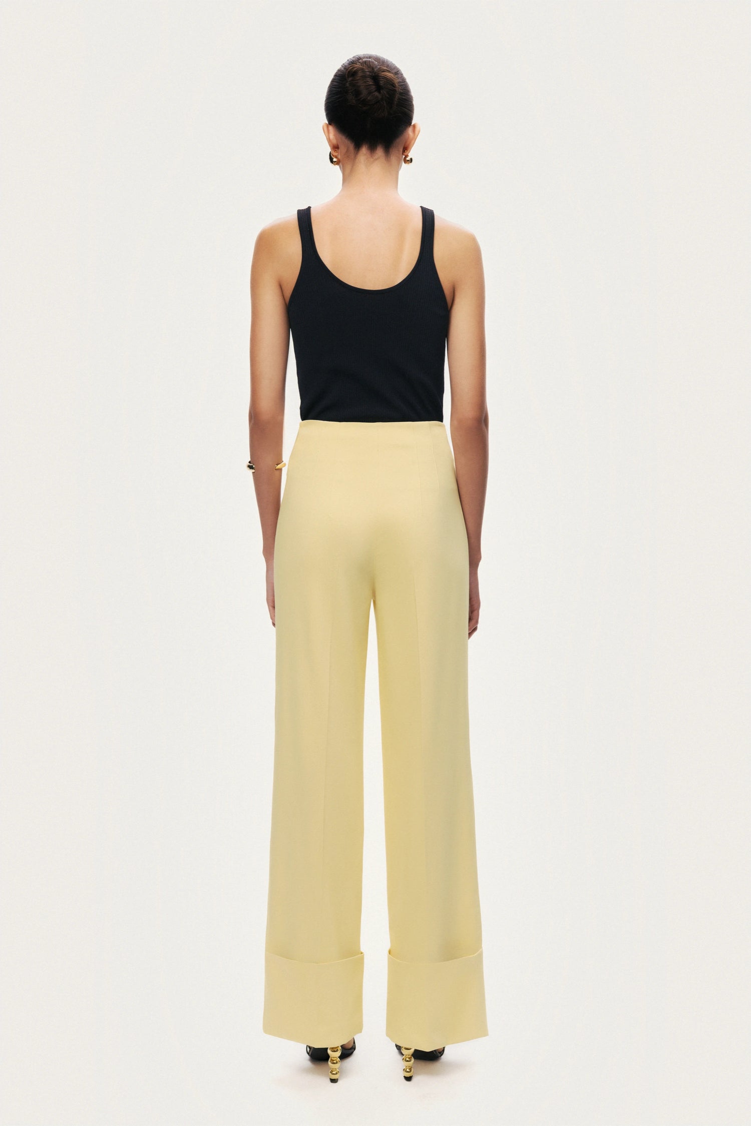 High-Waist Tailored Wide-Leg Pants