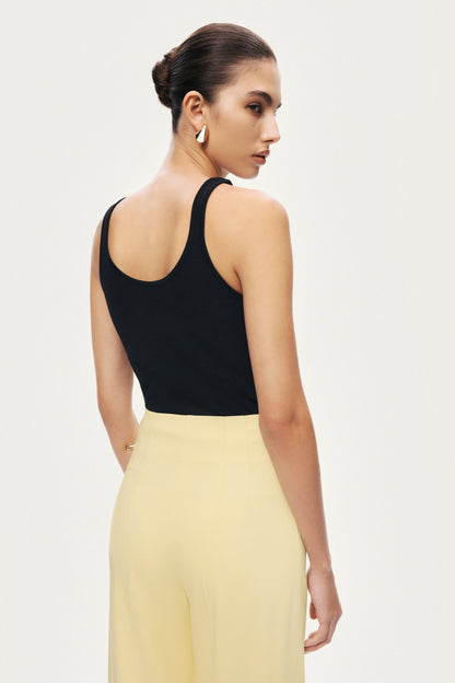 High-Waist Tailored Wide-Leg Pants