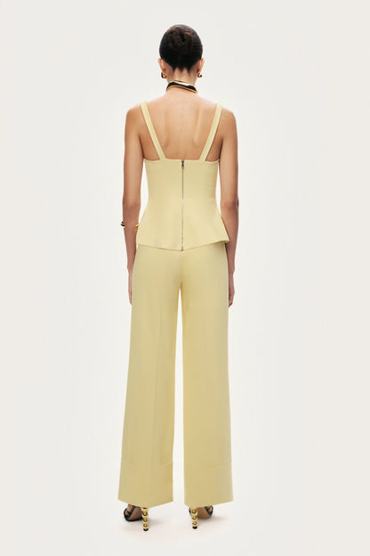 High-Waist Tailored Wide-Leg Pants