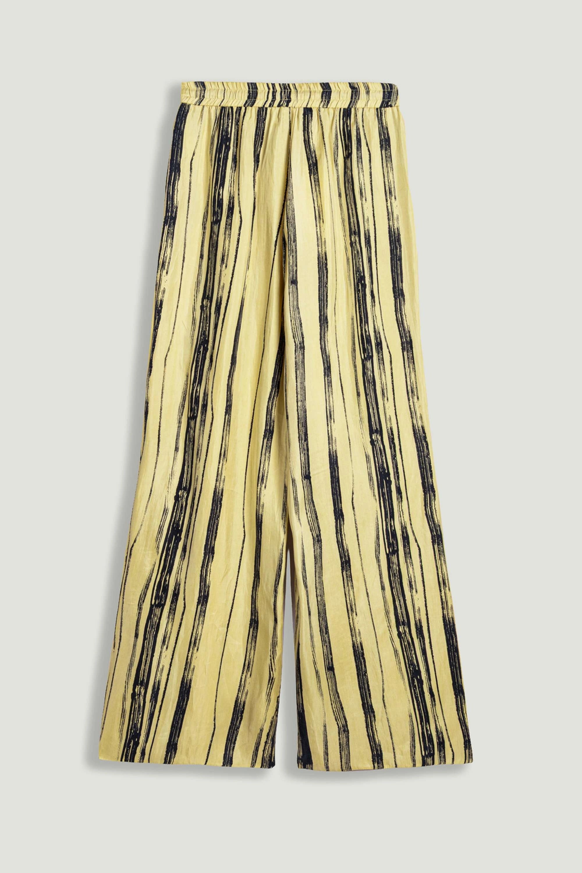 Striped Wide-Leg Pants