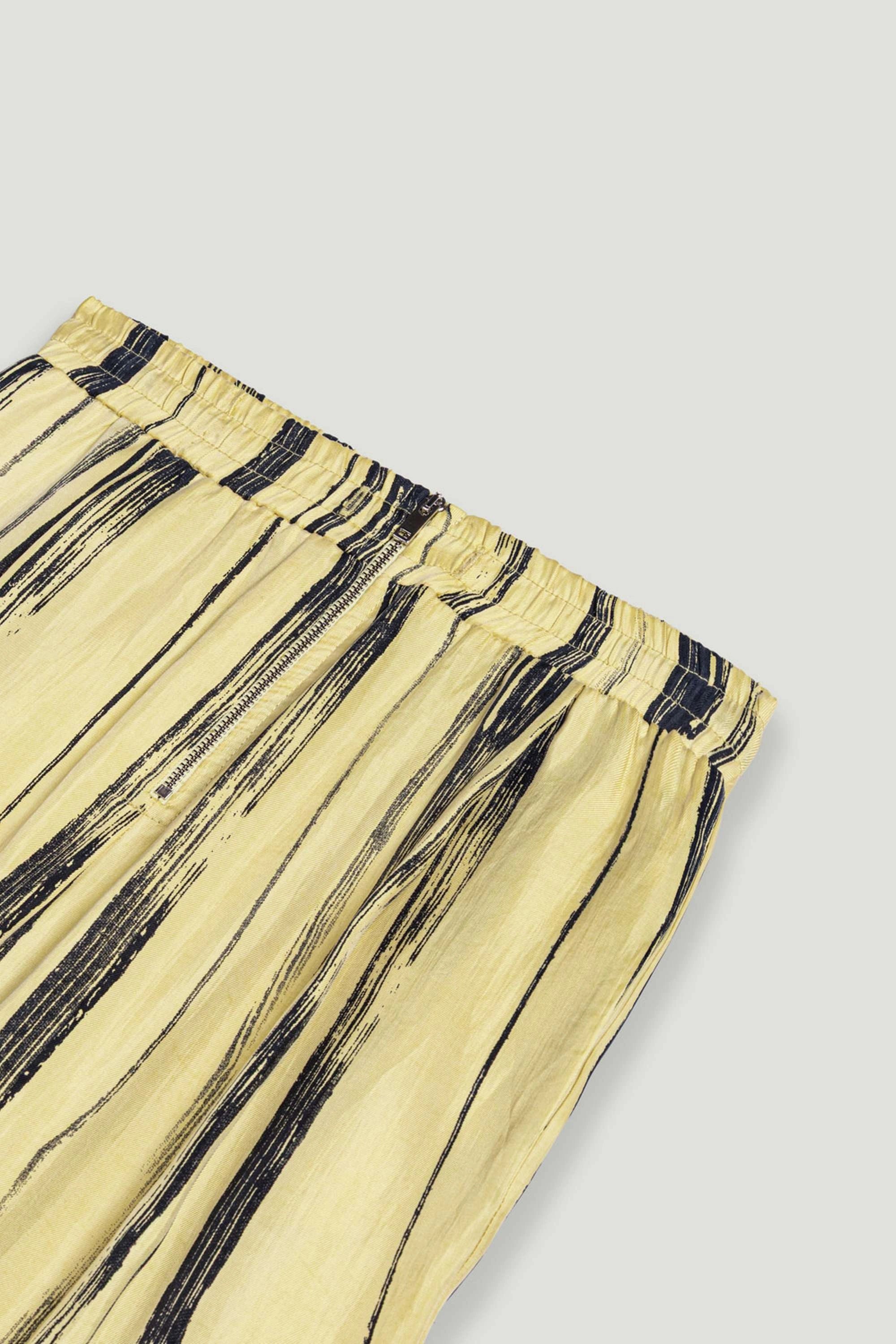 Striped Wide-Leg Pants