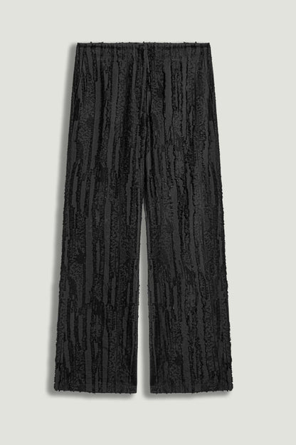 Textured Relaxed-Fit Pants