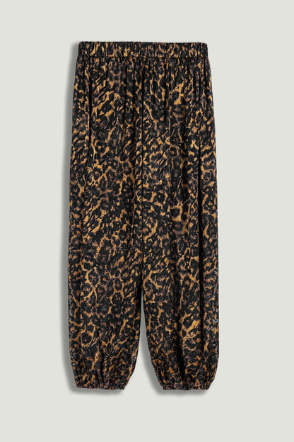 Printed Relaxed Balloon-Leg Pants