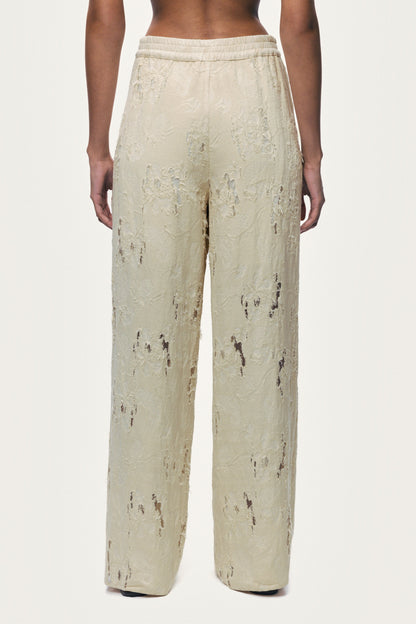 Jacquard Wide-Leg Trousers