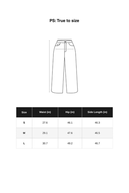 Printed Wide-Leg Trousers