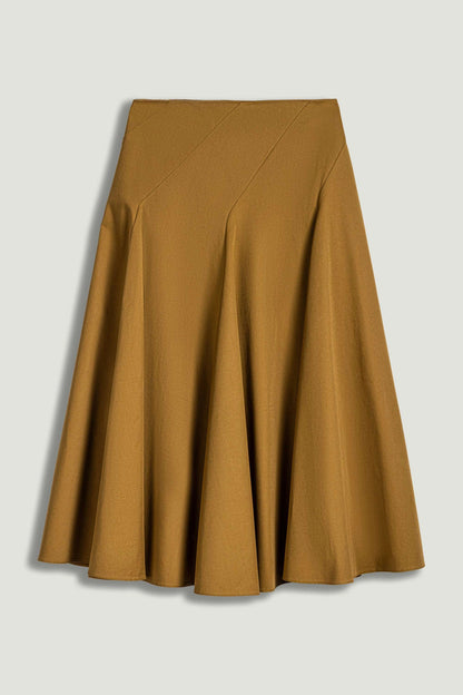 Flared Midi Skirt