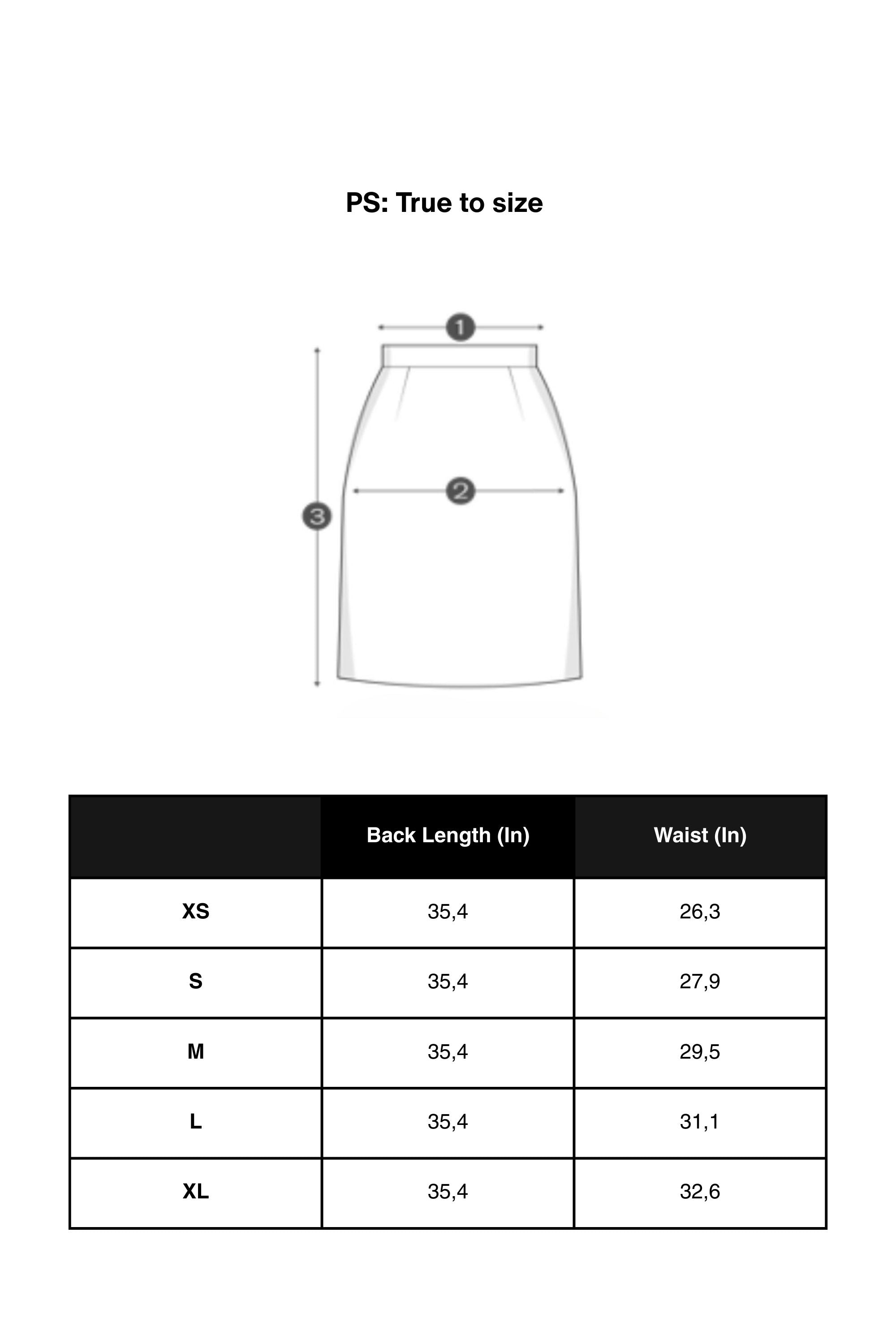 Black and White Printed Midi Skirt