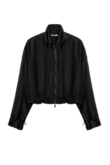 Braid-Trim Sheer Jacket