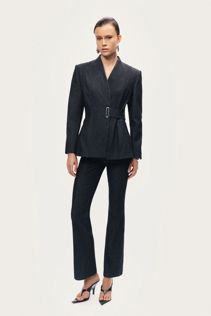 Belted Tailored Blazer