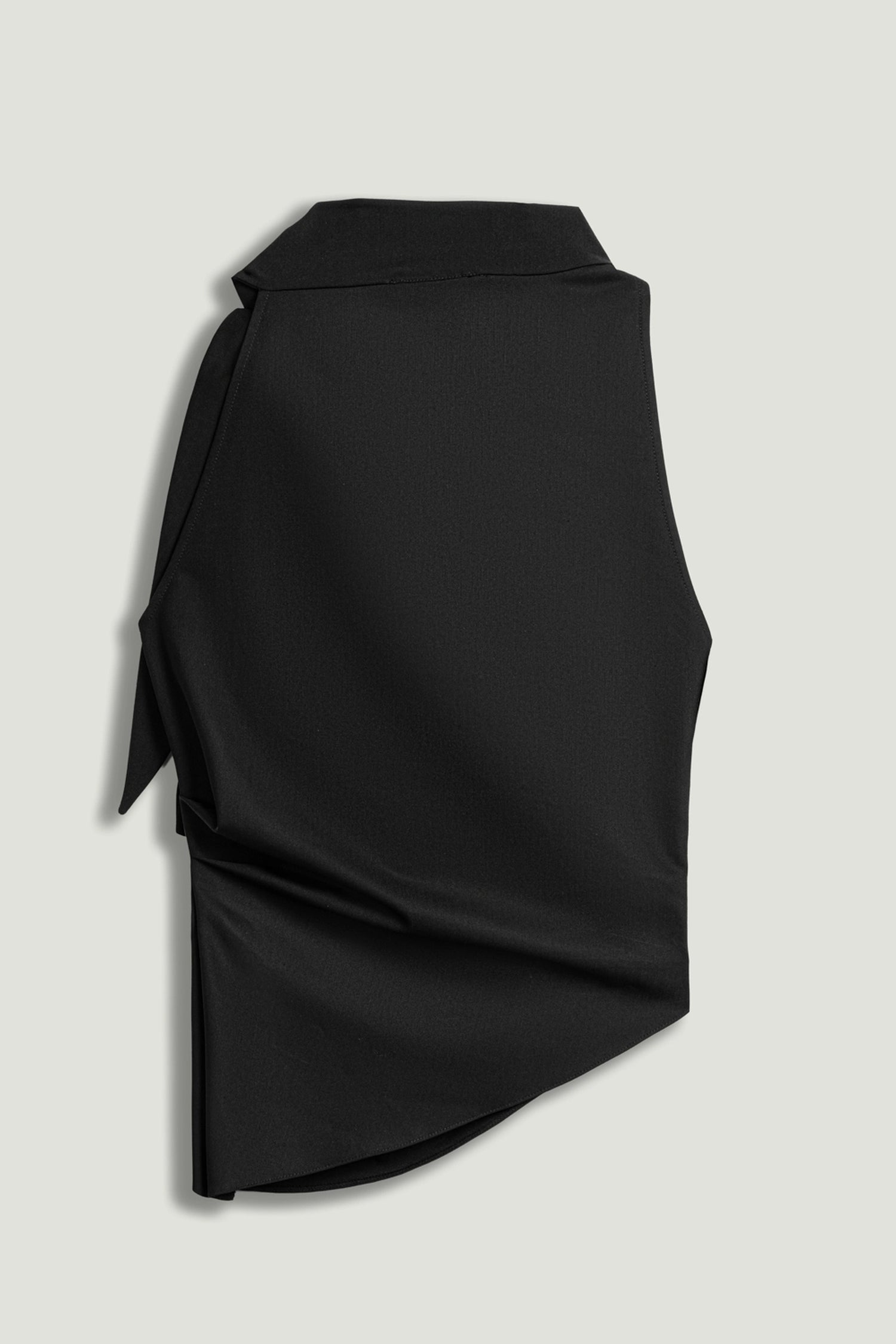 Asymmetric Buckle-Detail Blouse