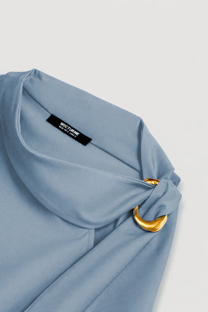 Embellished Stand Collar Blouse